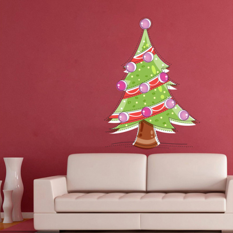 Αυτοκόλλητο τοίχου Χριστουγεννιάτικο δέντρο με μαρκαδόρο